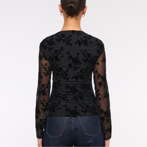 Abercrombie Ava Long-Sleeve Mesh Top - Picture 4 of 6